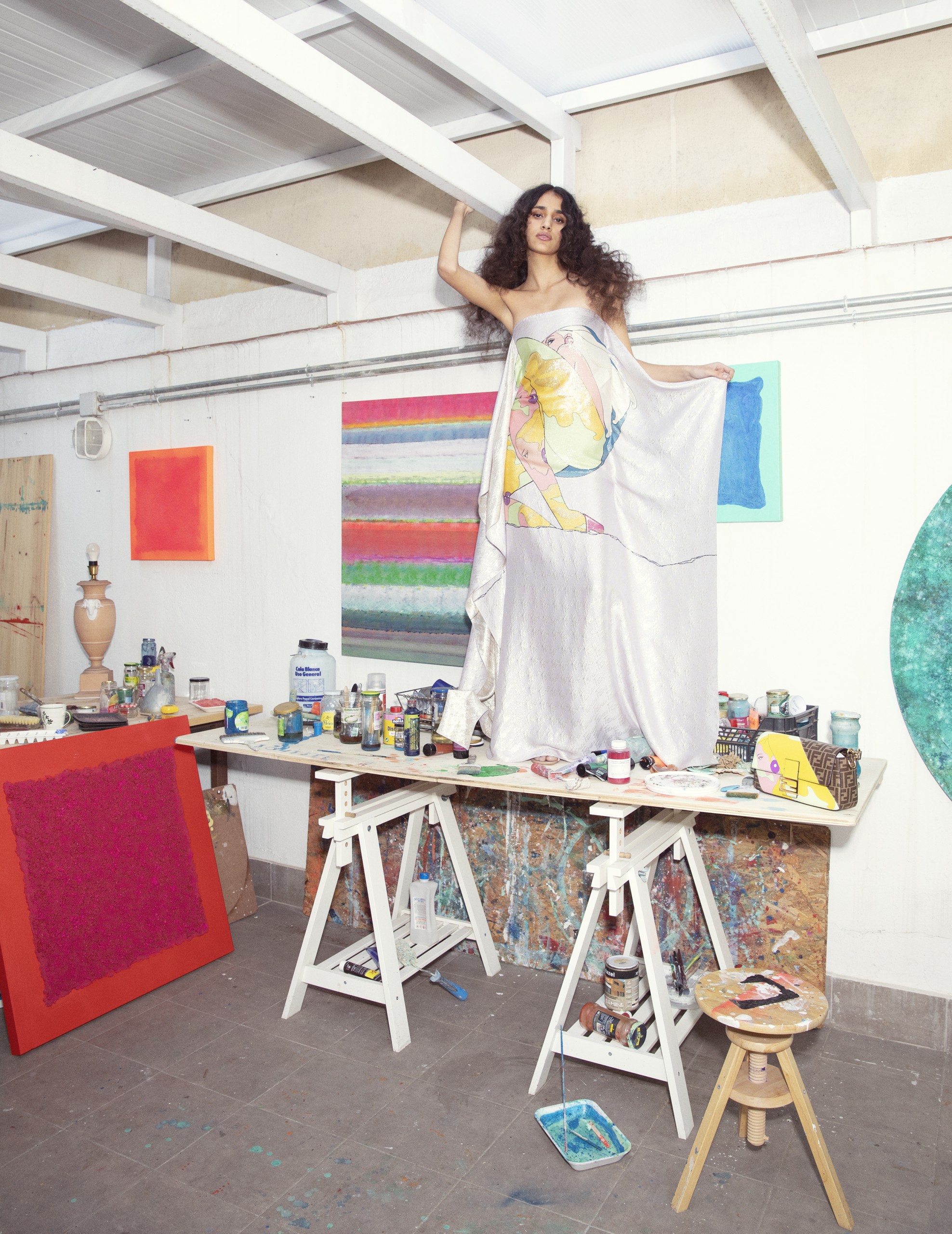 Fendi x Antonio López x Harper's Baazar