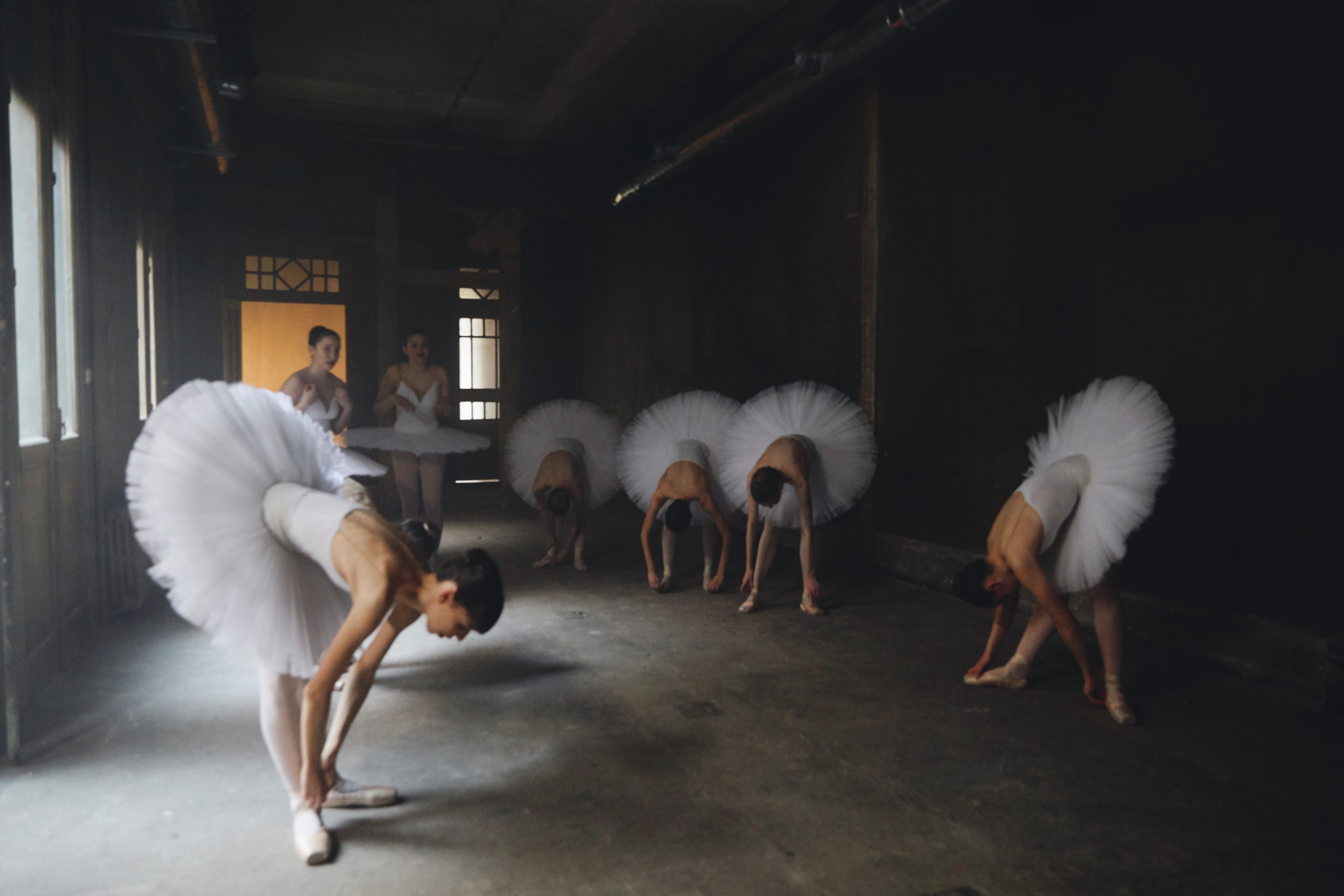 Bailarinas ballet estirando